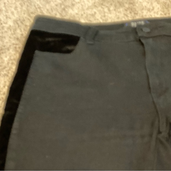 PAIGE BLACK HOXTON ULTRA SKINNY TUXEDO SIDE STRIPE JEANS - Picture 12 of 16